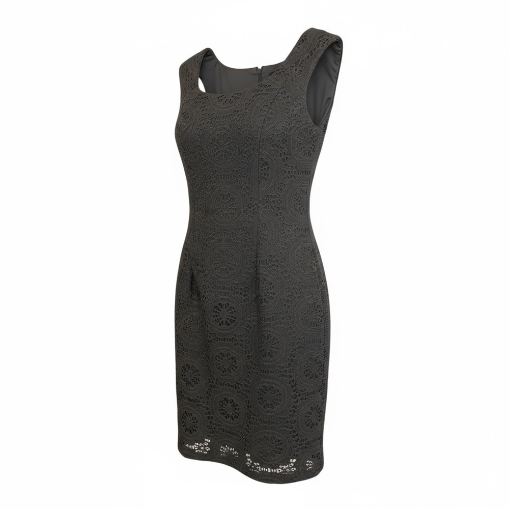 Adrianna Papell Women’s Gray Midi Sleeveless Dress - Size 8 - Knit - 2 Layer